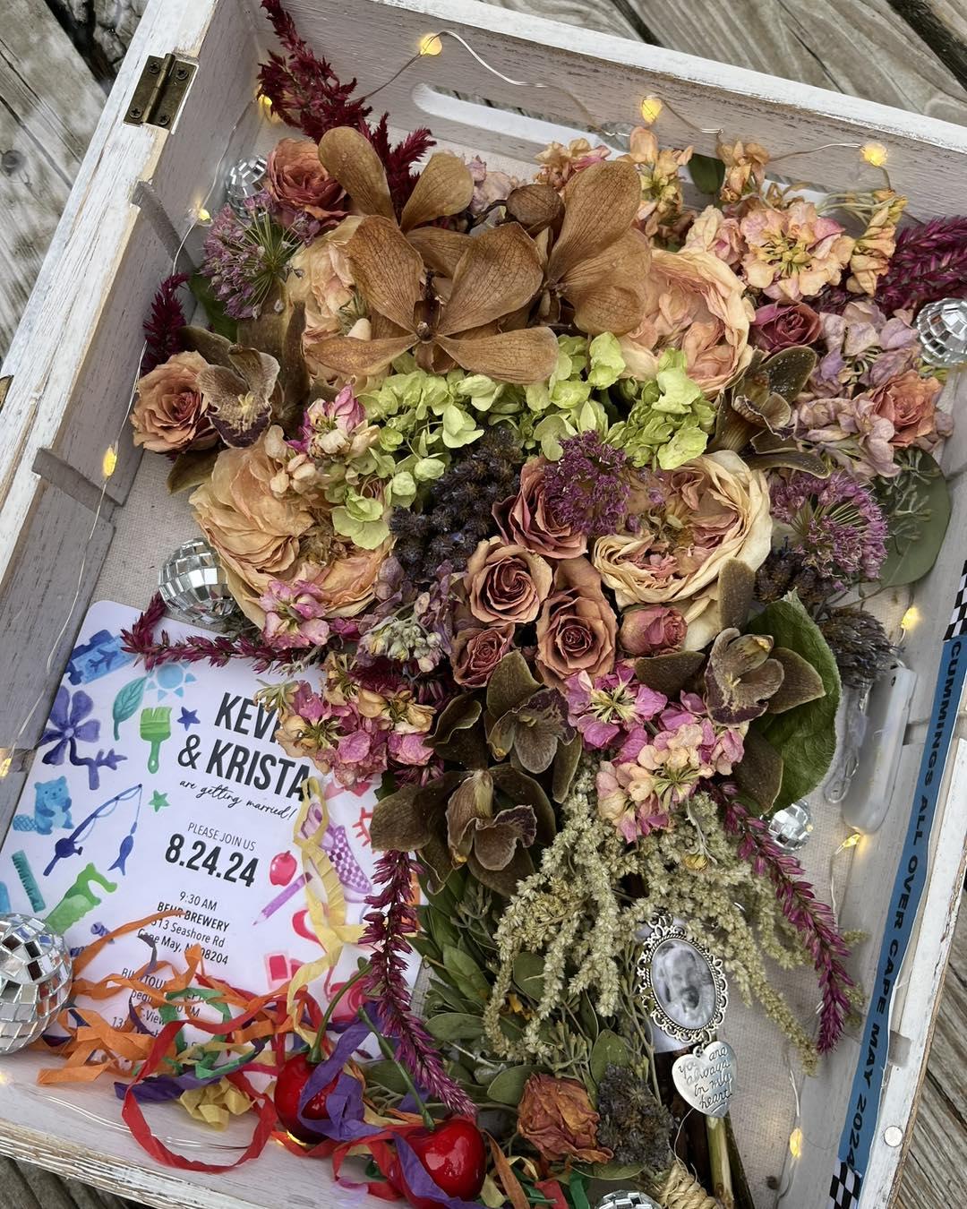 Wedding Bouquet Shadow Box