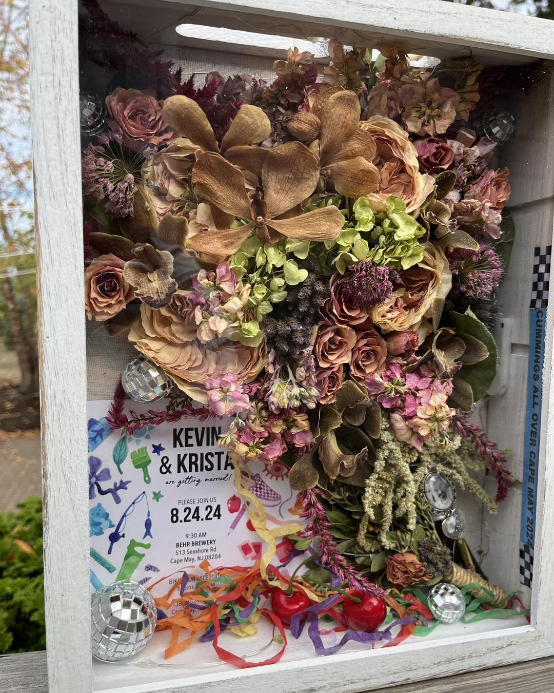 Wedding Bouquet Shadow Box