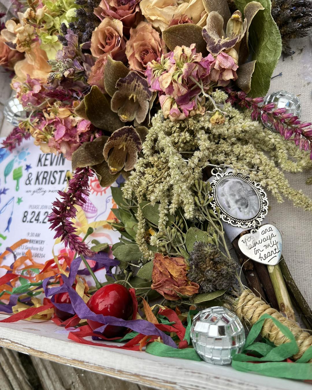 Wedding Bouquet Shadow Box