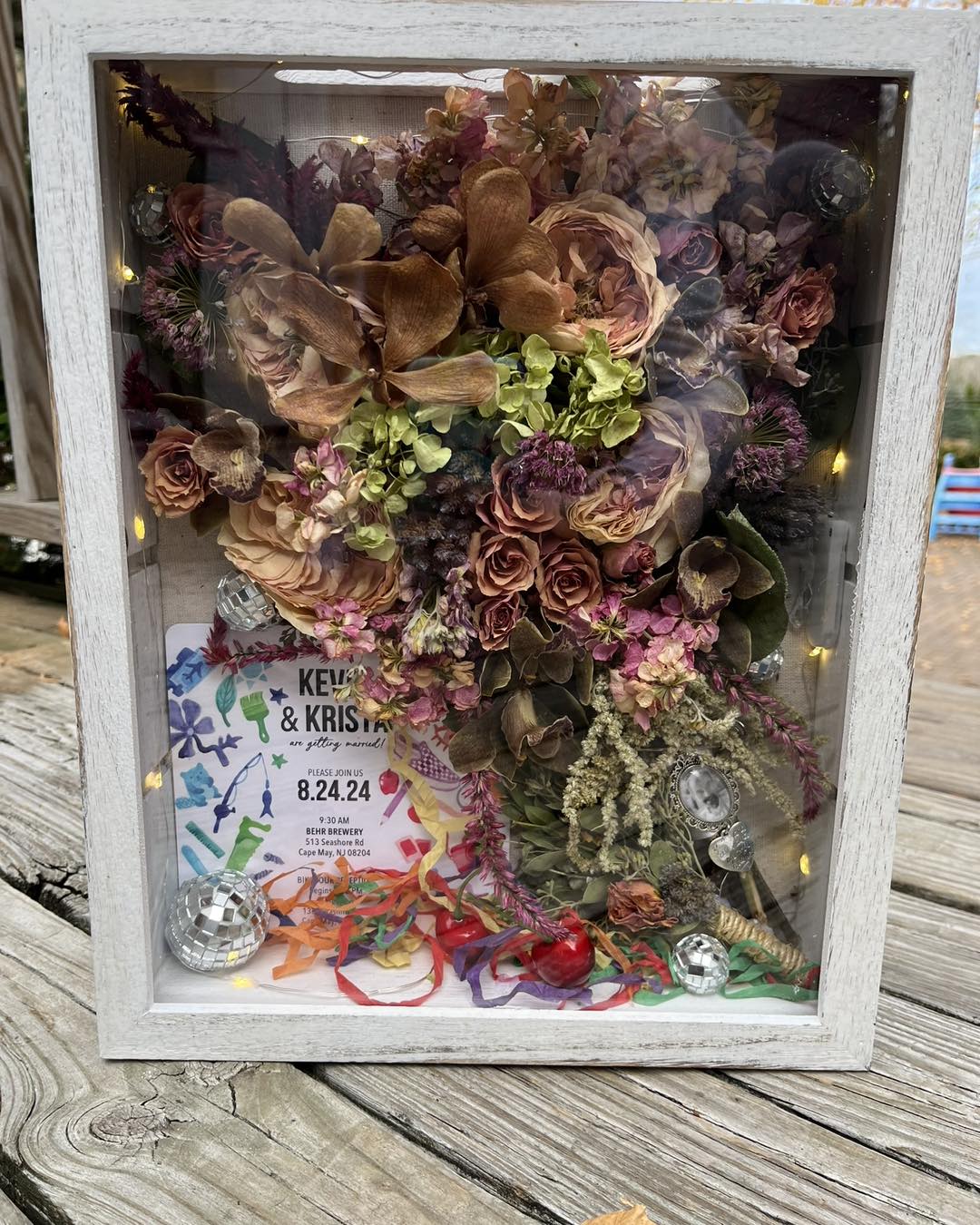 Wedding Bouquet Shadow Box
