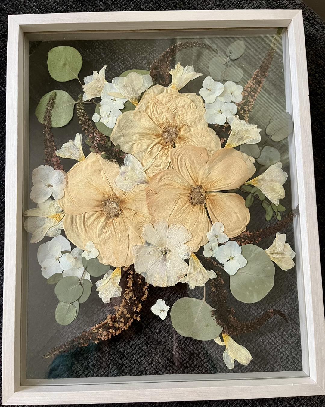 Wedding Bouquet Pressed Frame