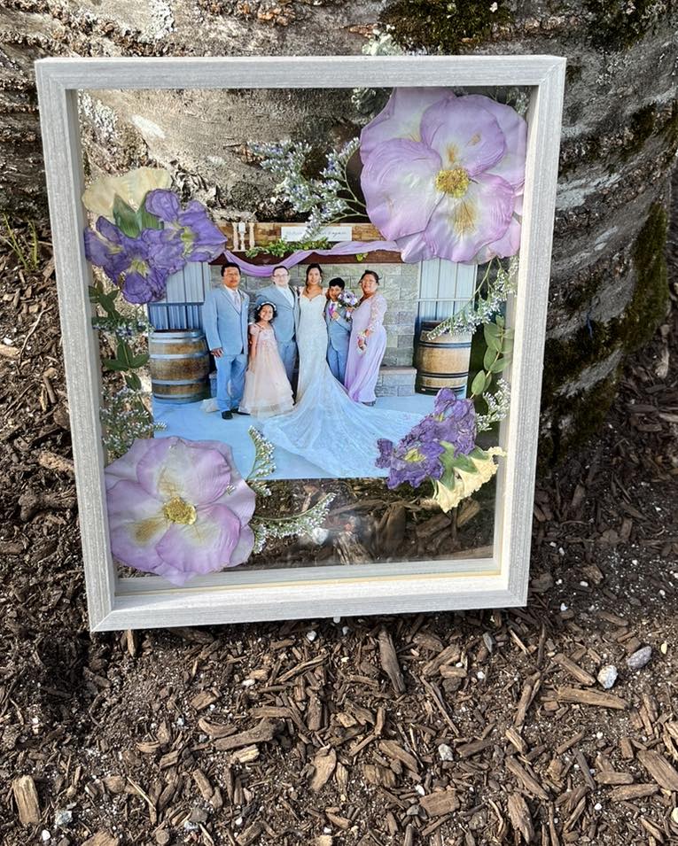 Wedding Bouquet Pressed Frame